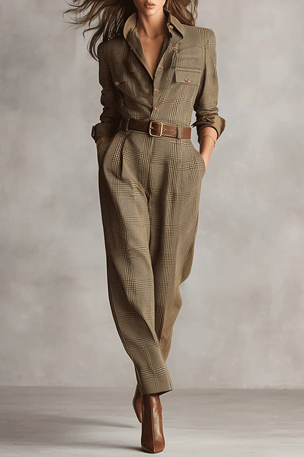 Juliana | Tailored Belted Jumpsuit