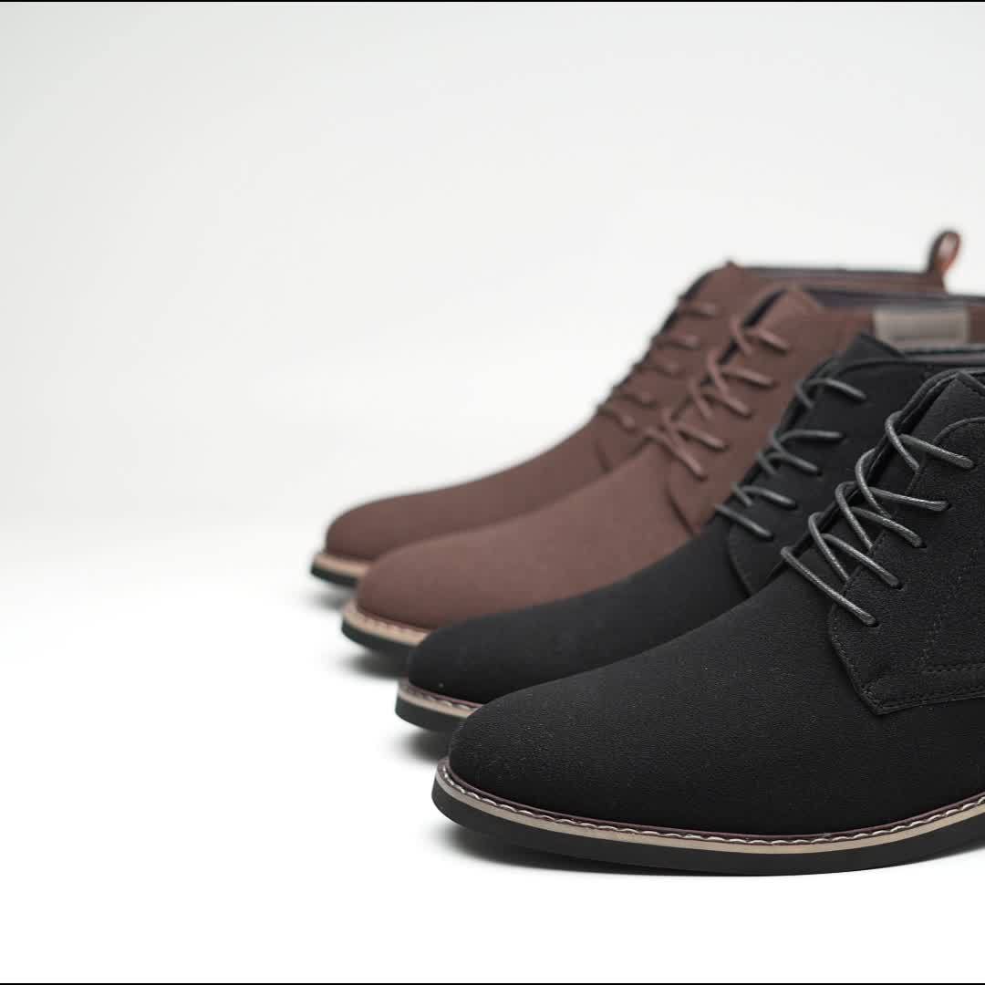 Harrington | Refined Lace-Up Ankle Boots