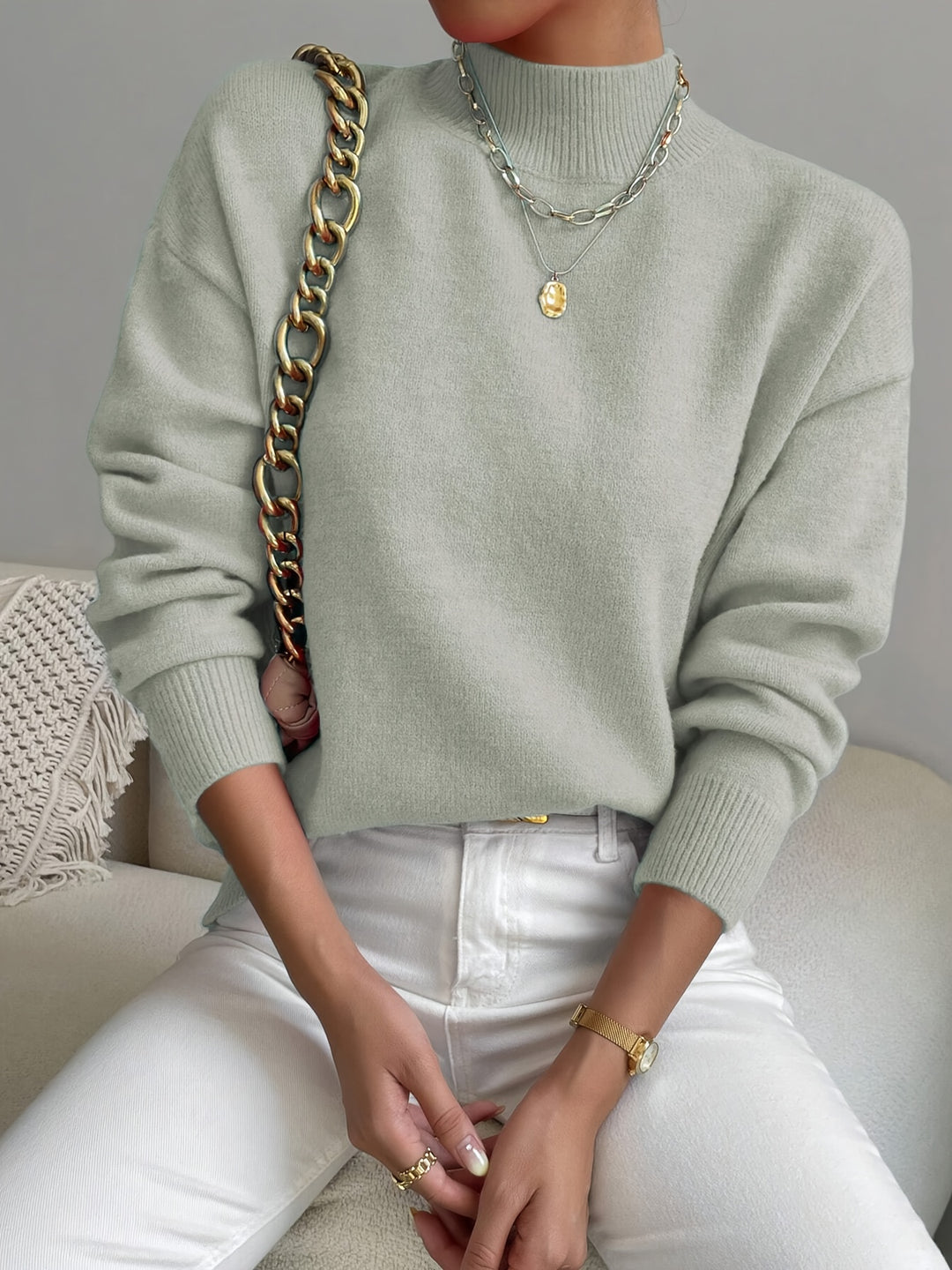 Juniper | Relaxed Mock Neck Sweater