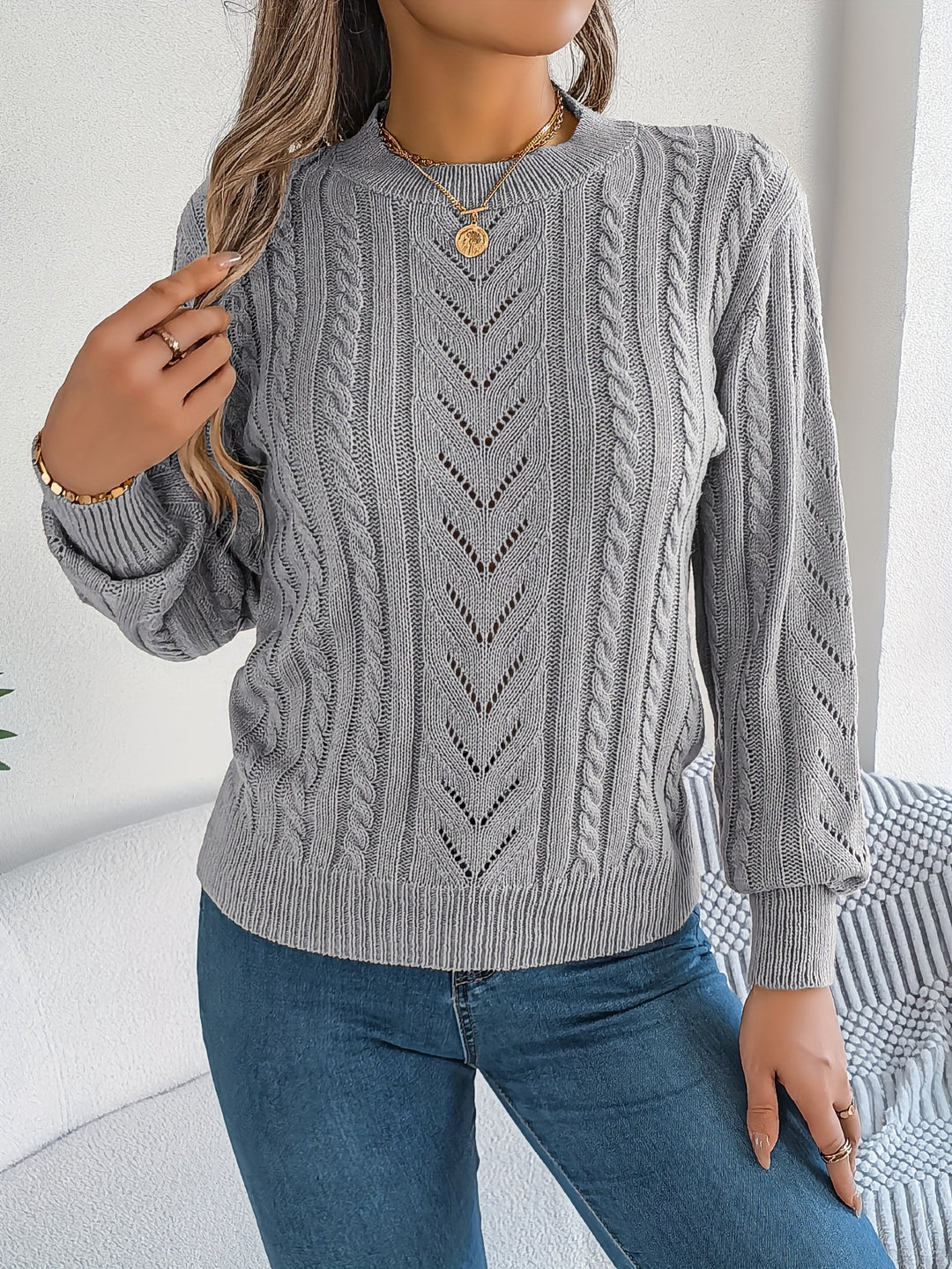 Marjorie | Soft Cable-Knit Sweater