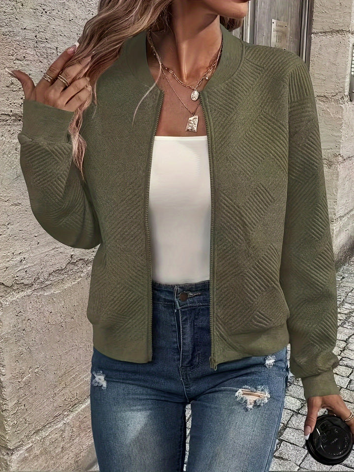Charlotte | Textured Zip-Up Jacket