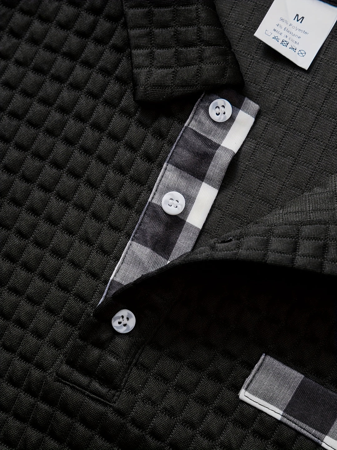 Hollis | Textured Long-Sleeve Polo Shirt