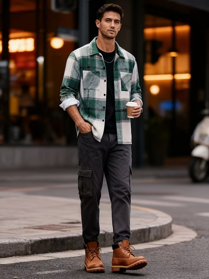 Wyatt | Rugged Checked Shirt Jacket