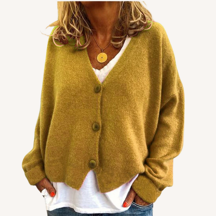Lisette | Relaxed Button-Front Cardigan