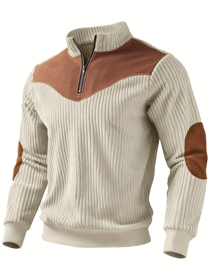 Calvin | Half-Zip Ribbed Pullover