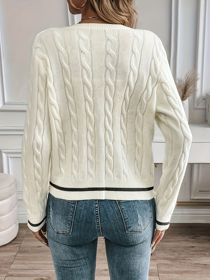 Isadora | Refined Cable-Knit Cardigan