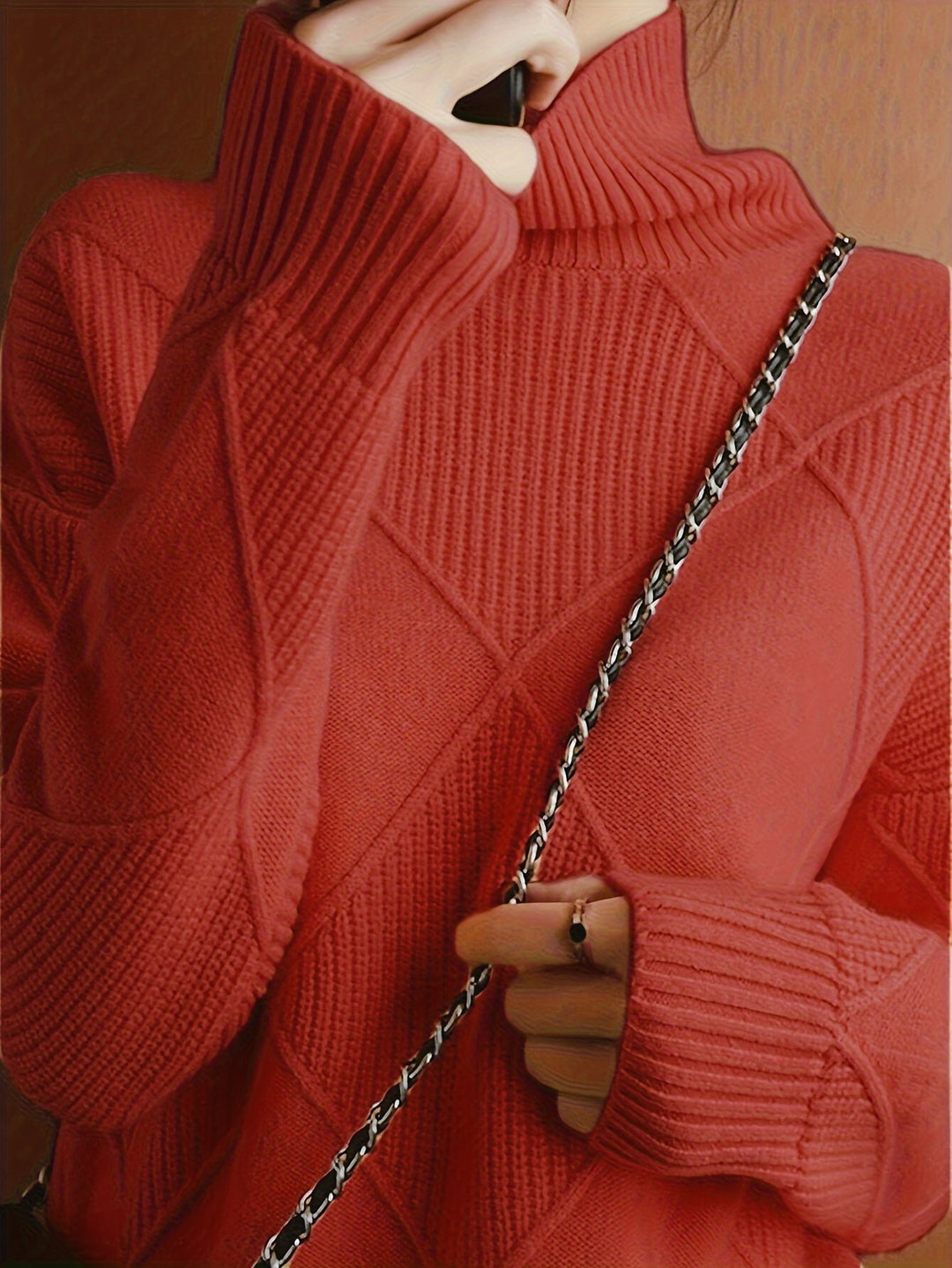 Cornelia | Cozy Textured Turtleneck Sweater
