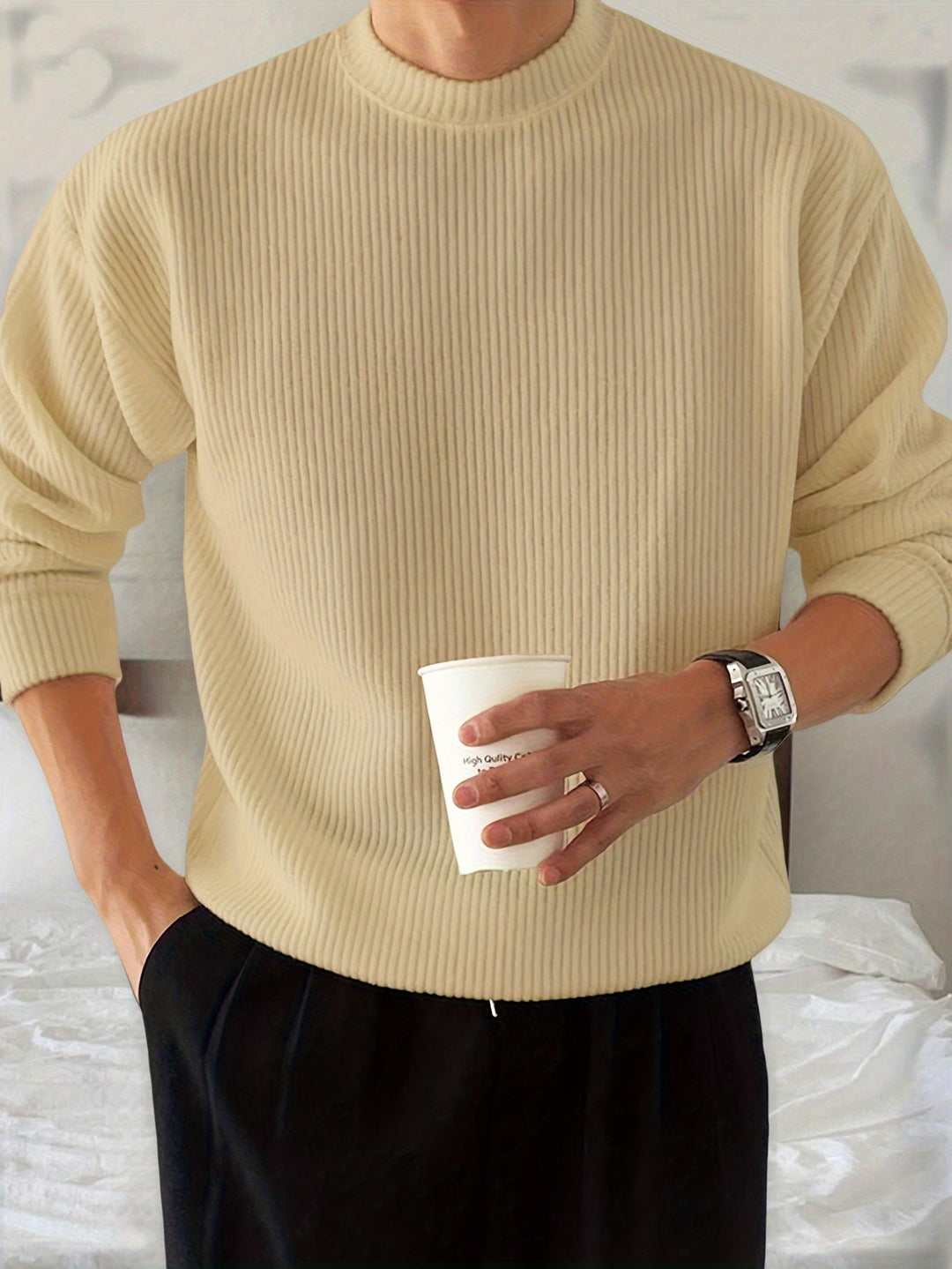 Rupert | Ribbed Crew Neck Sweater