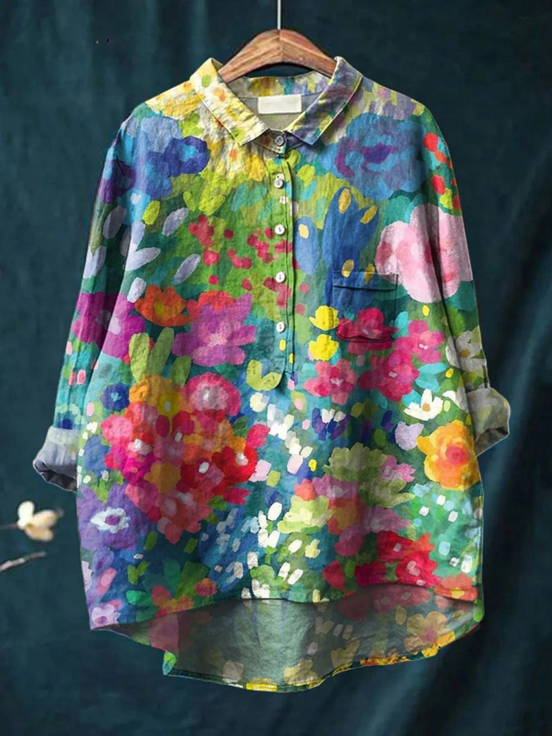 Primrose | Watercolor Floral Button Shirt
