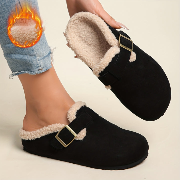 Lottie | Cozy Buckle Mules