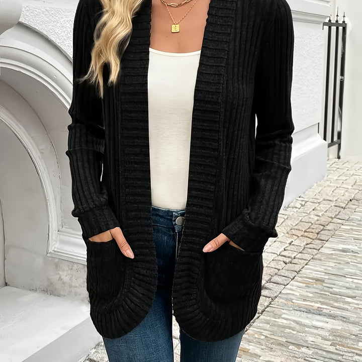 Marguerite | Open-Front Pocket Cardigan