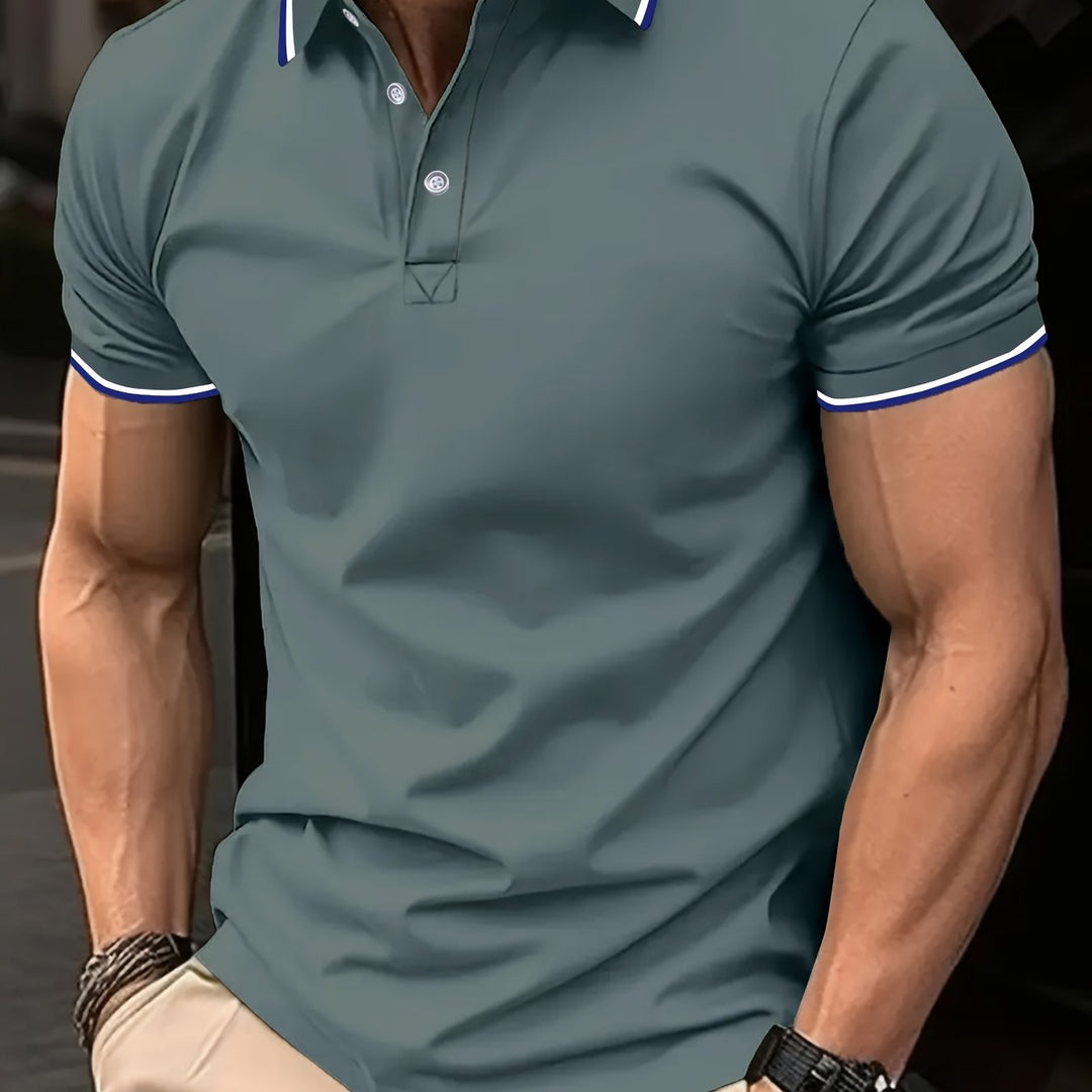 Vincent | Classic Tipped-Collar Polo Shirt