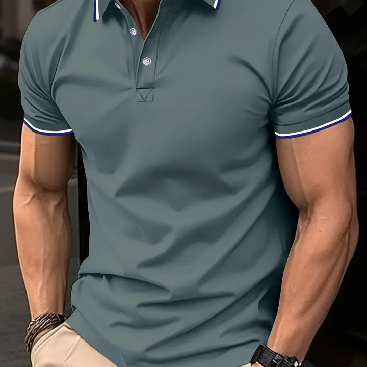 Vincent | Classic Tipped-Collar Polo Shirt