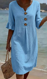 Winifred | Relaxed Button-Front Dress