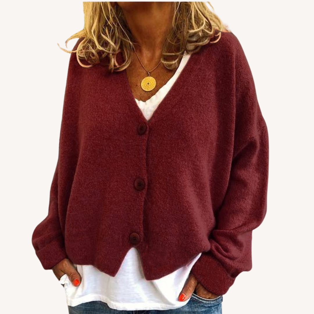 Lisette | Relaxed Button-Front Cardigan