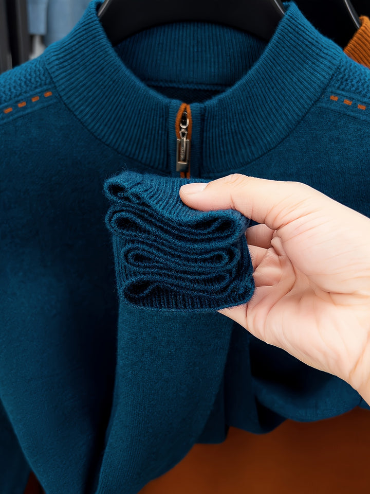 Ambrose | Zip-Neck Pullover Sweater