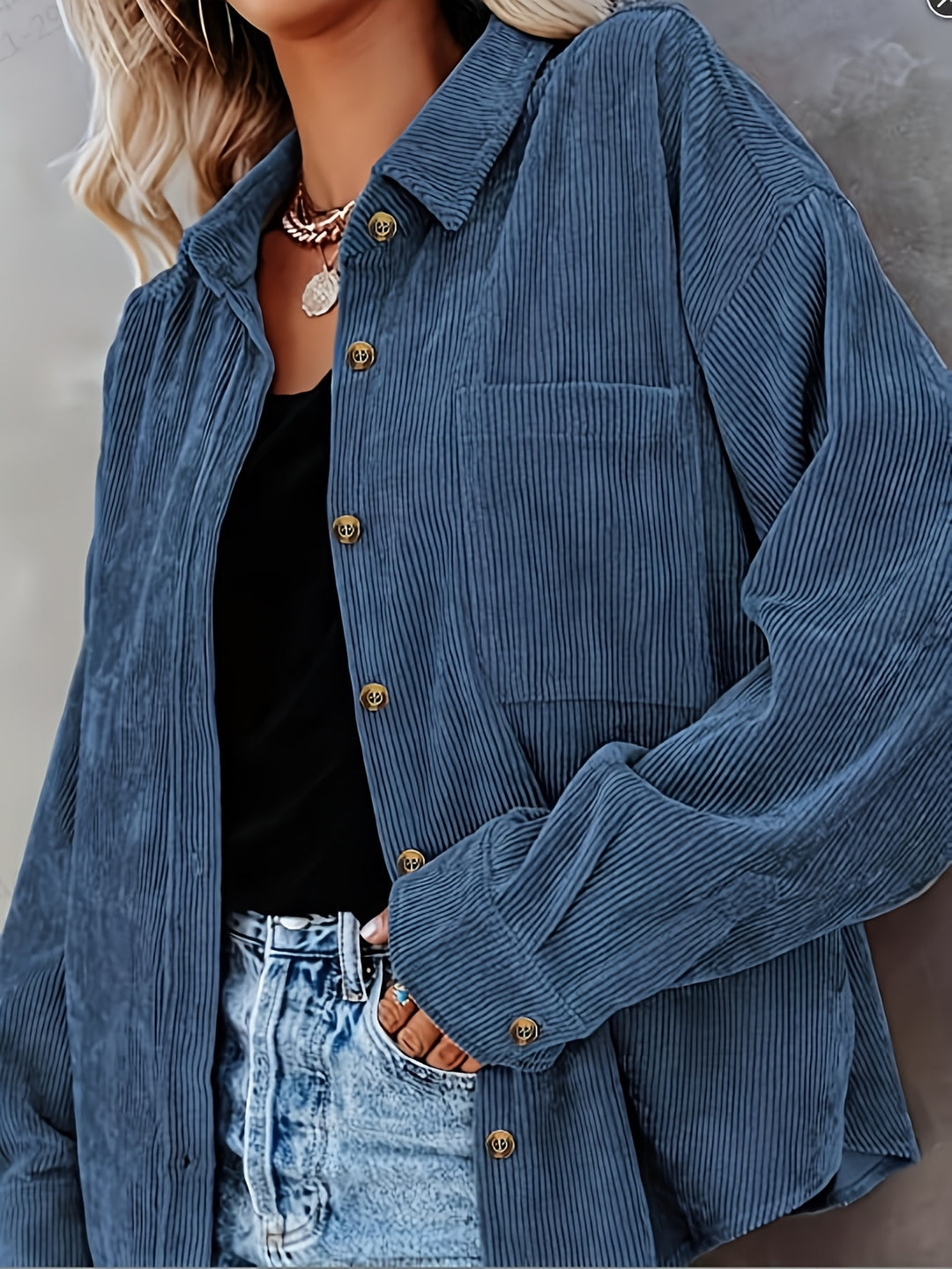 Pearl | Relaxed Textured Button-Up Shirt