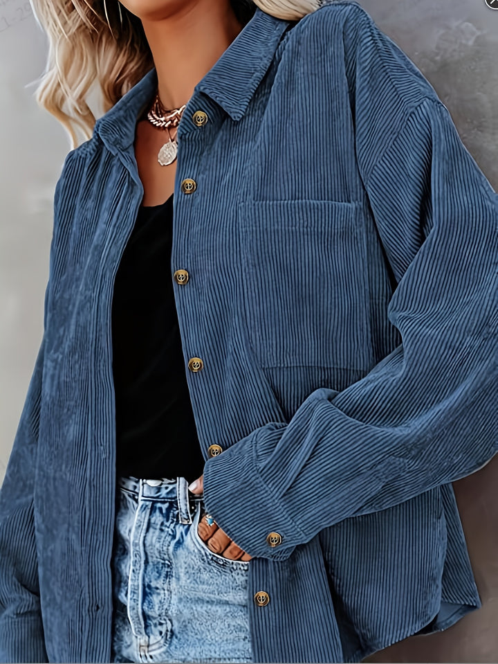 Pearl | Relaxed Textured Button-Up Shirt