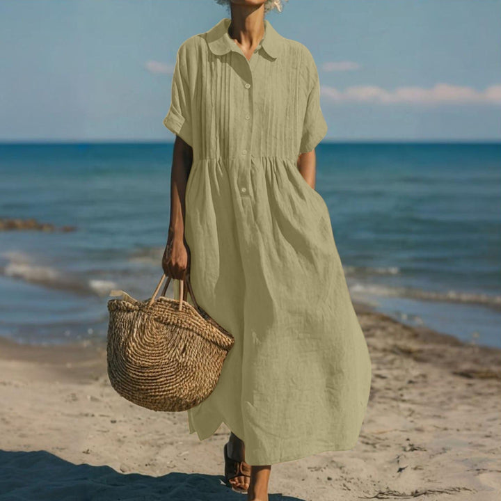 Lydia | Relaxed Collared Shirt Dress