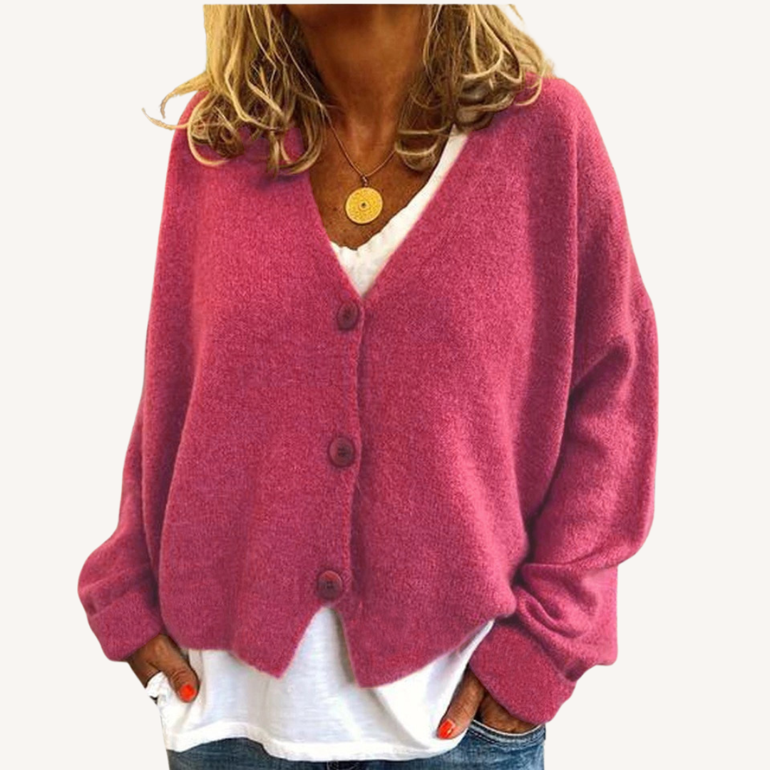 Lisette | Relaxed Button-Front Cardigan