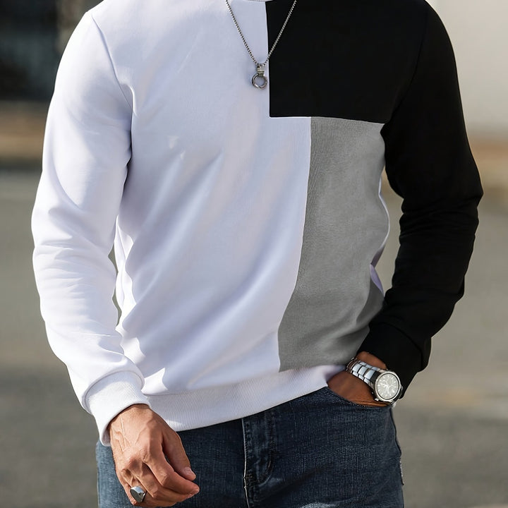 Nolan | Modern Panelled Sweatshirt