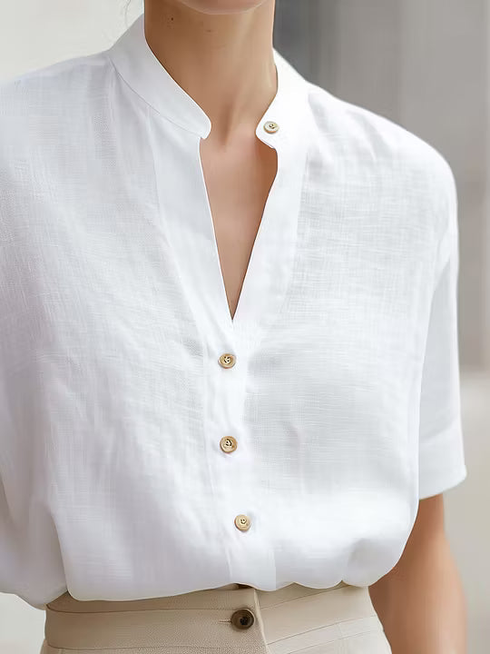 Margot | Refined Stand-Collar Blouse