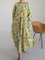 Meredith | Relaxed Botanical Maxi Dress