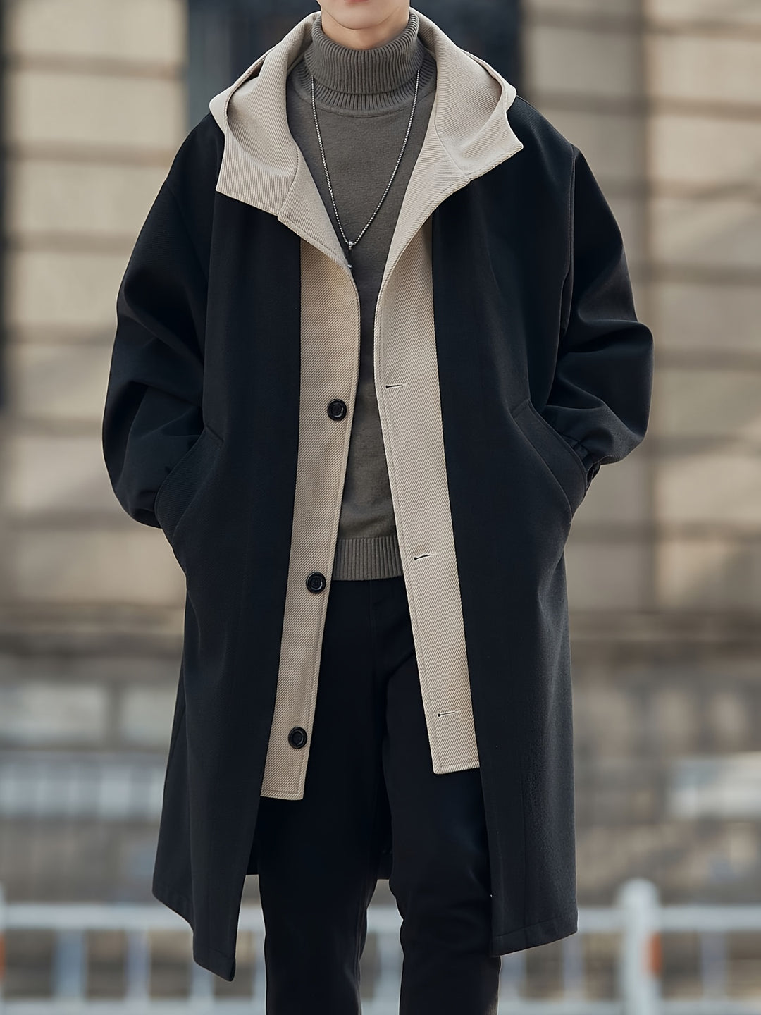 Sullivan | Layered Hooded Longline Coat