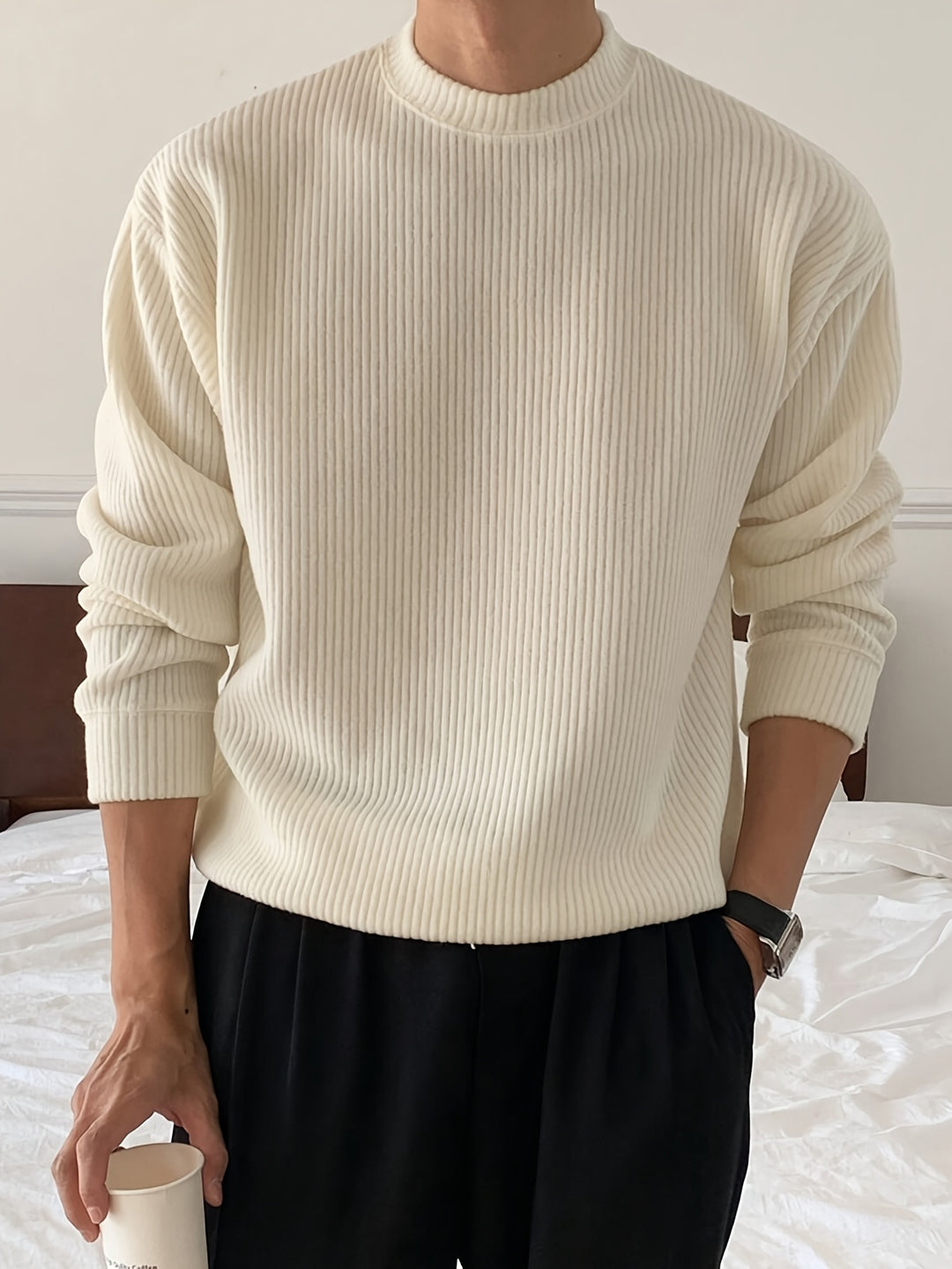 Rupert | Ribbed Crew Neck Sweater