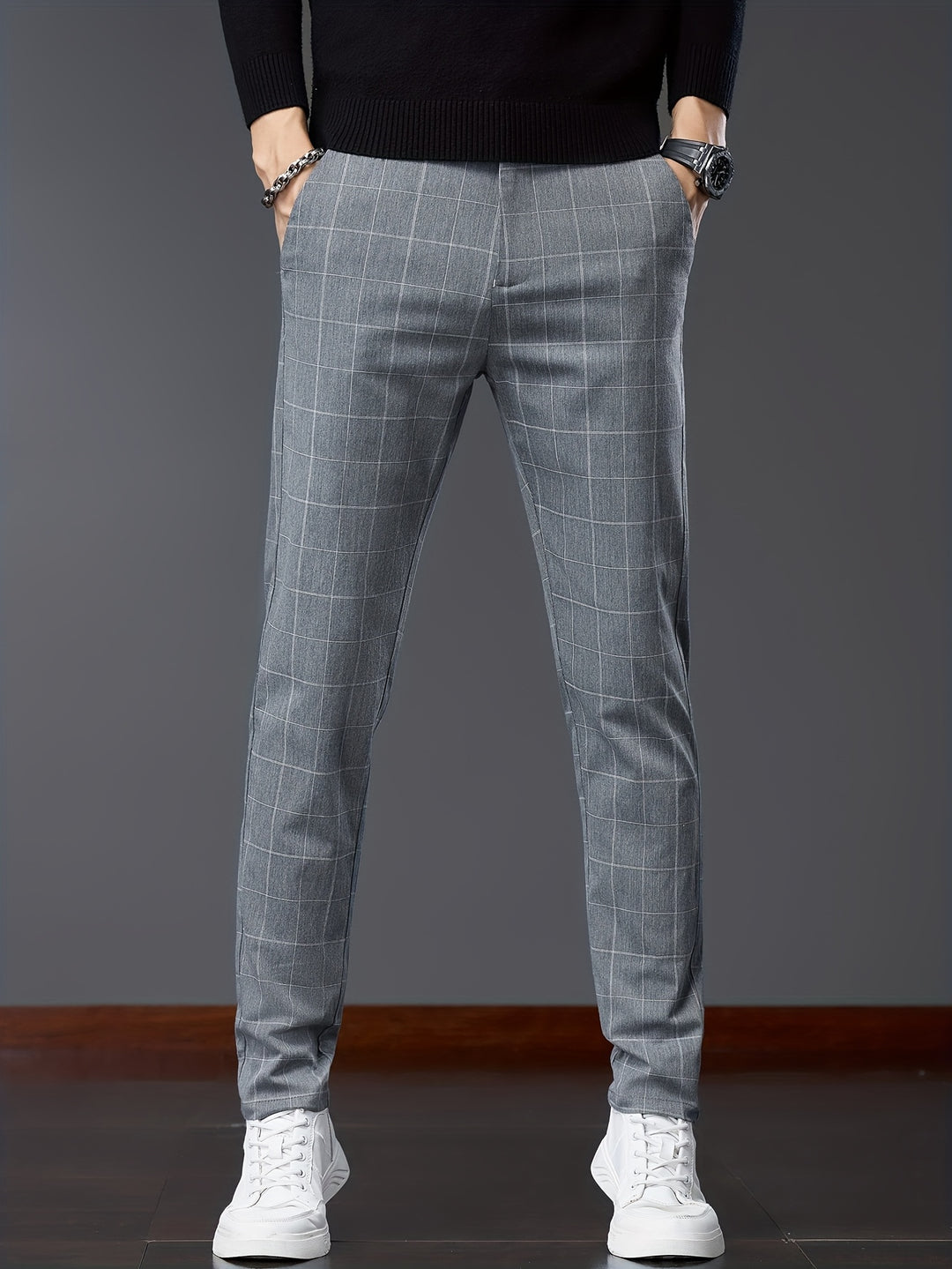 Hugh | Refined Checkered Trousers