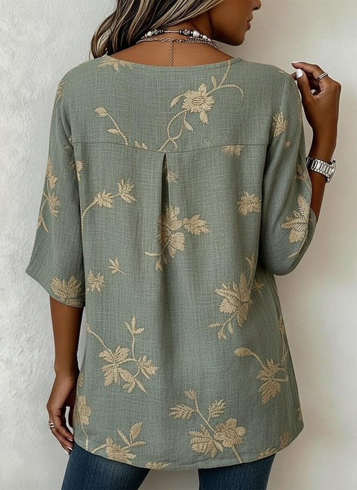 Eleanor | Embroidered Floral Blouse