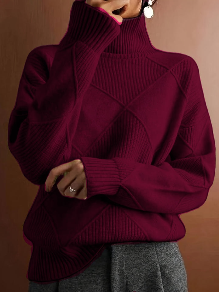Cornelia | Cozy Textured Turtleneck Sweater