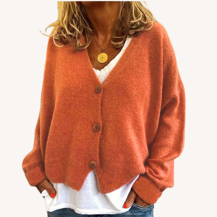 Lisette | Relaxed Button-Front Cardigan