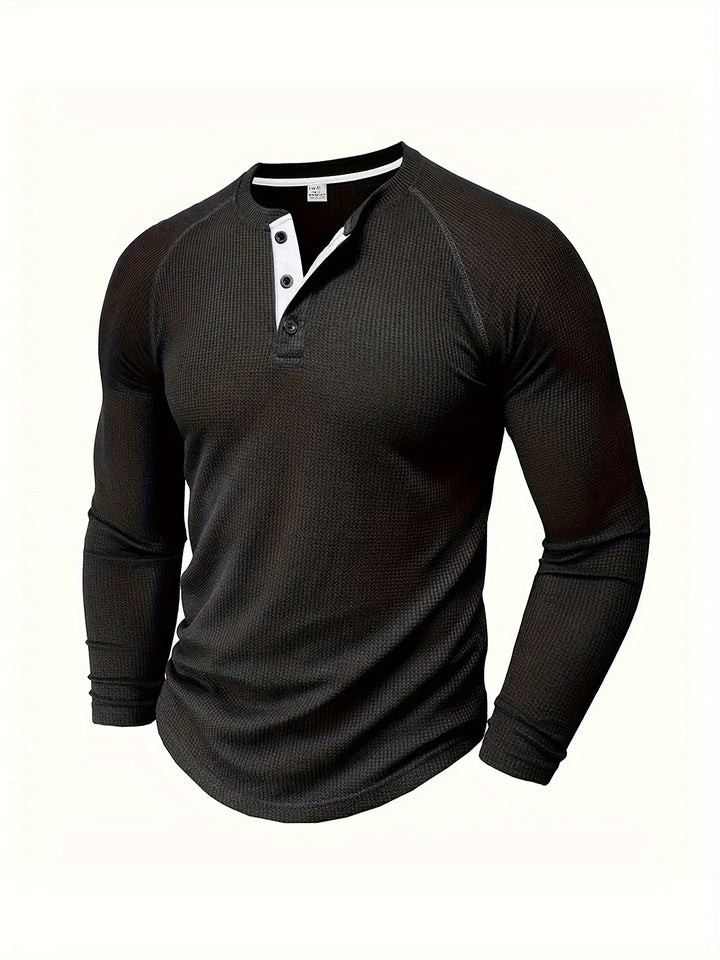 Rowan | Classic Waffle-Knit Henley