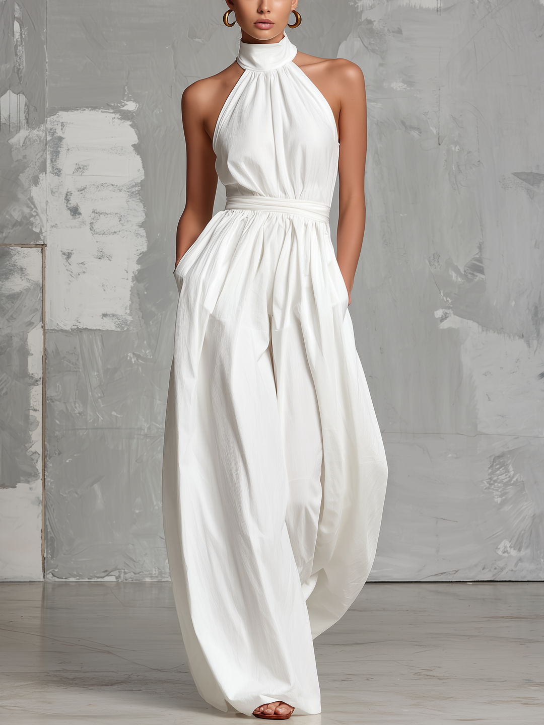 Selene | Elegant Halter-Neck Jumpsuit