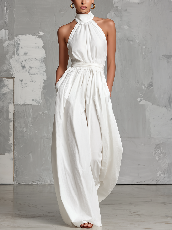 Selene | Elegant Halter-Neck Jumpsuit
