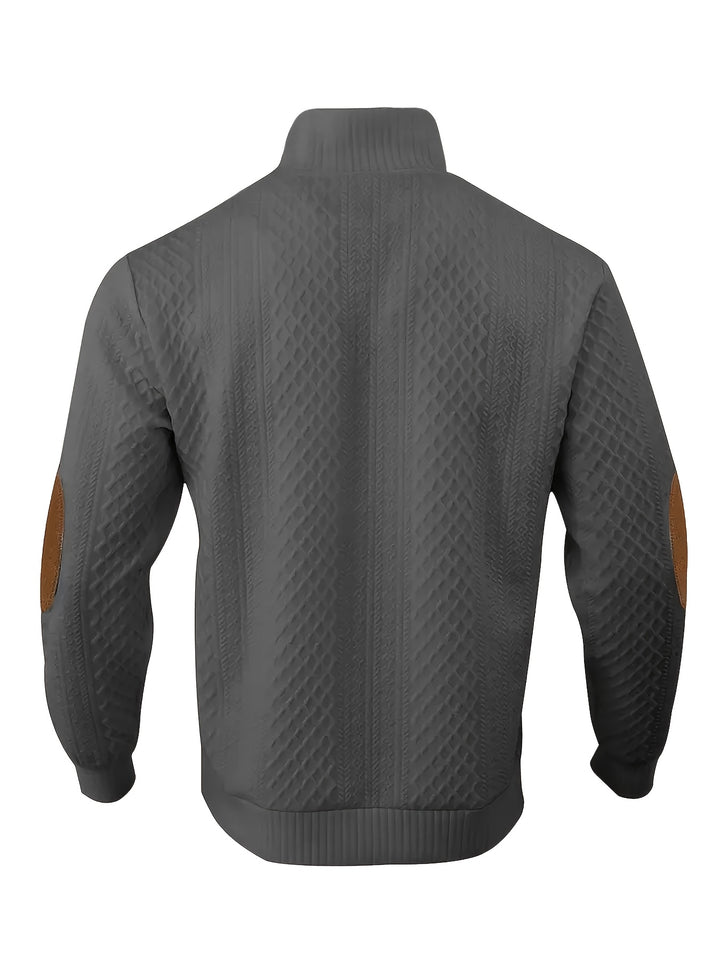 Hudson | Cable-Knit Button Henley Sweater