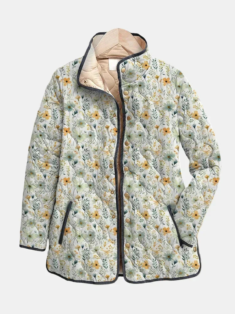 Isla | Blossom-Print Quilted Jacket
