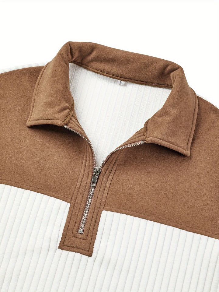 Harrison | Color-Block Quarter-Zip Pullover