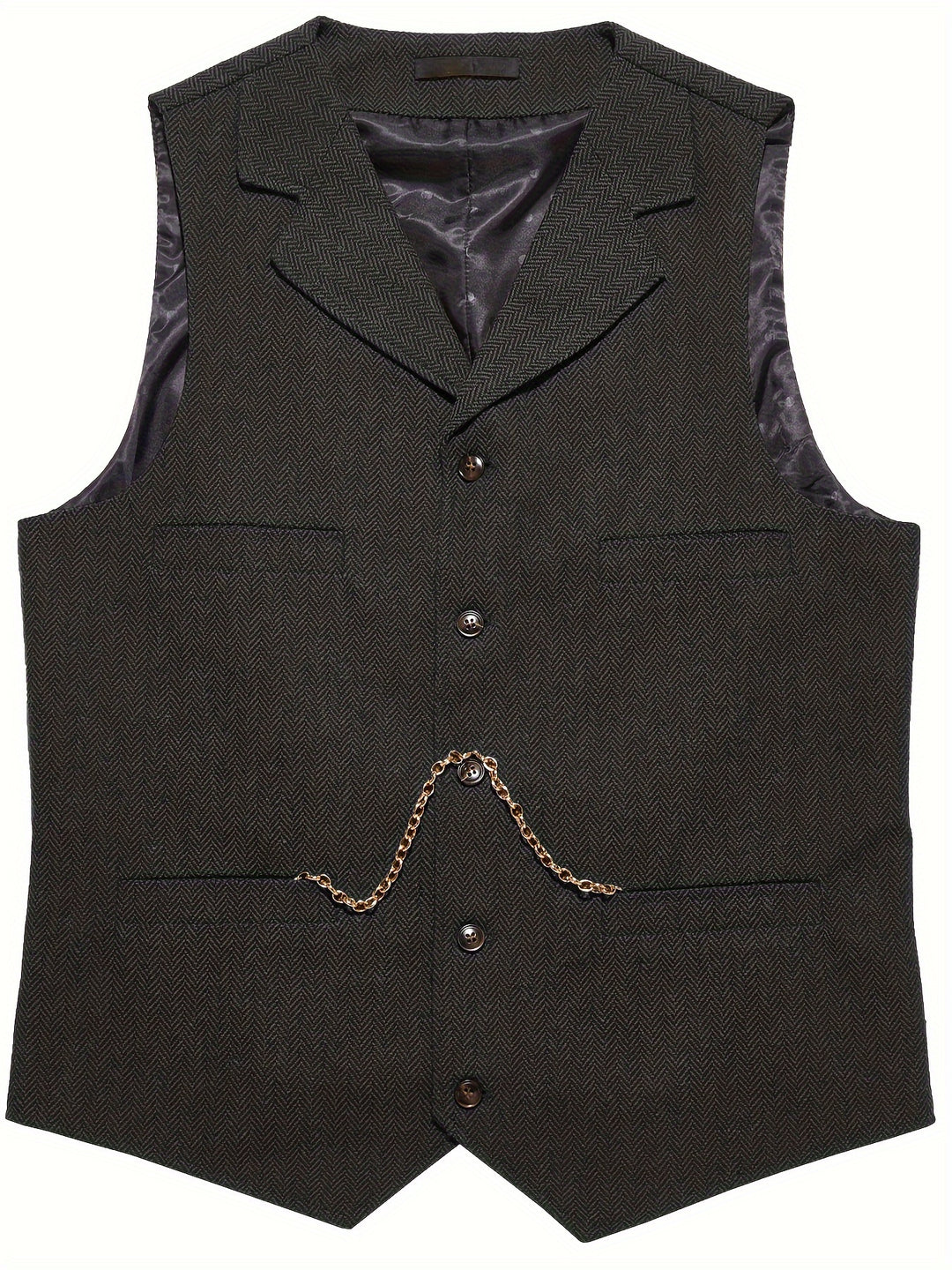 Archer | Herringbone Tailored Waistcoat
