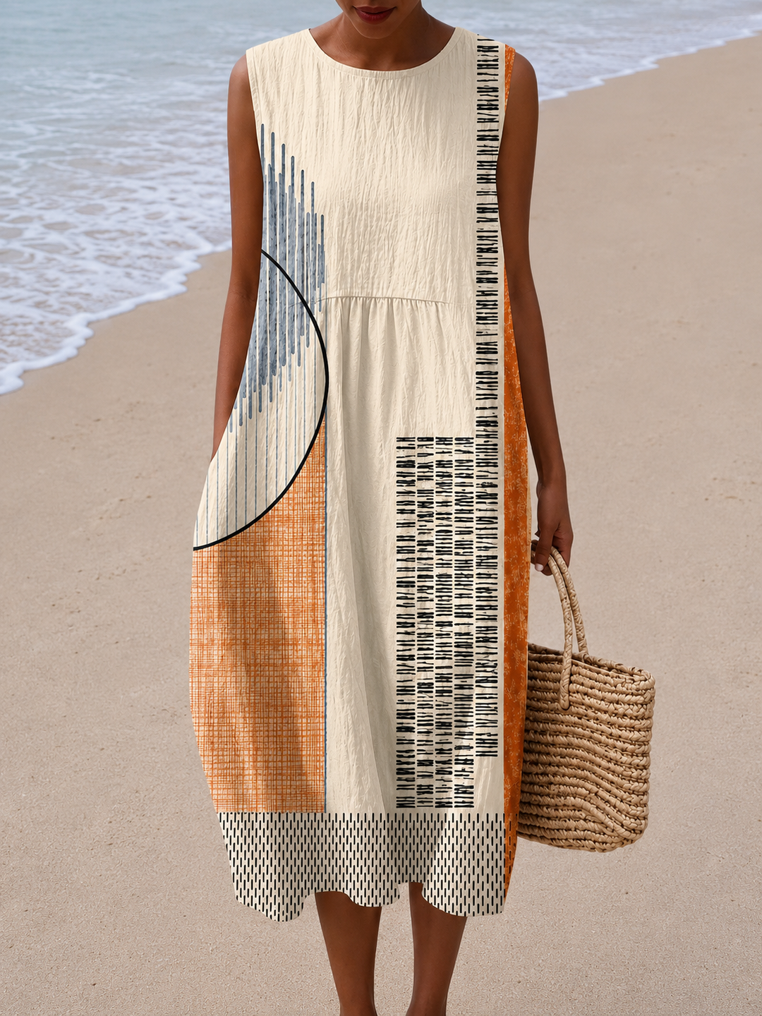 Callista | Artful Relaxed Midi Dress