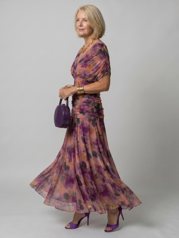 Delilah | Off-Shoulder Flowing Midi Dress