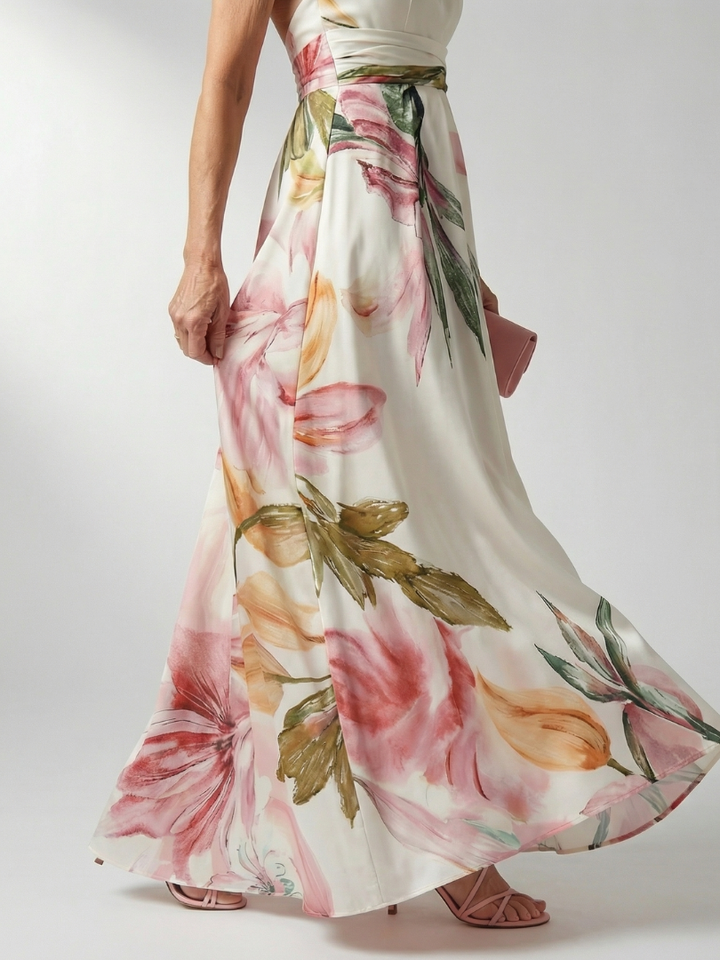 Cassandra | Floral One-Shoulder Maxi Dress