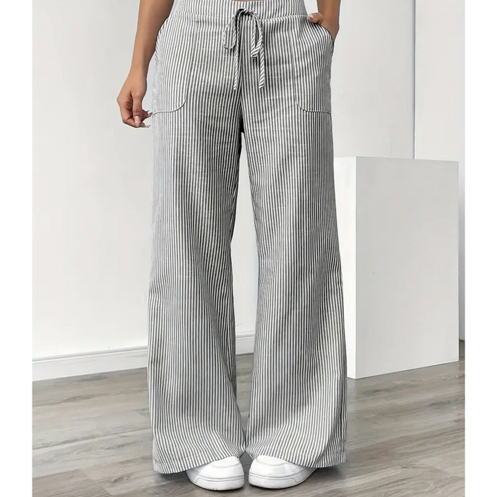 Katie | Striped Pant With Pockets