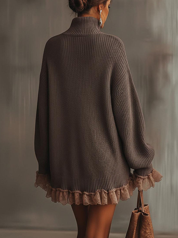 Vanessa | Relaxed Turtleneck Sweater Dress