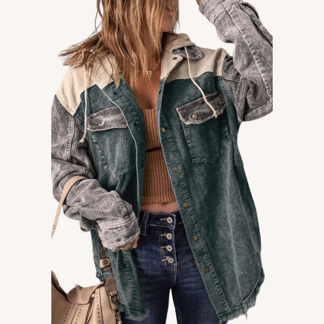 Marion | Hooded Colorblock Jacket