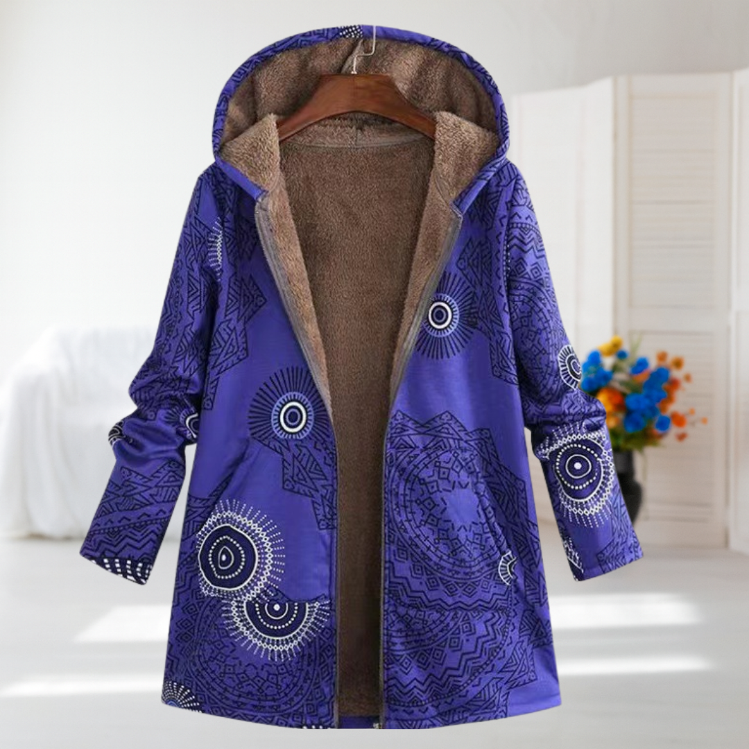 Selma | Cozy Patterned Hooded Jacket