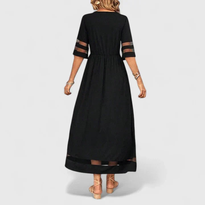 Yolande | Flowing A-Line Midi Dress