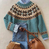 Kirsten | Cozy Patterned Knit Sweater
