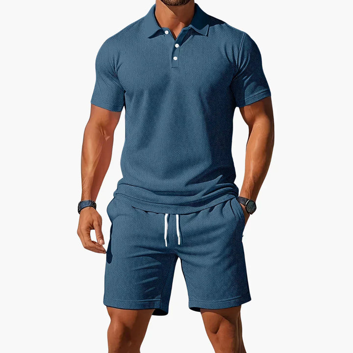 Bravo | Men's Matching Polo & Shorts Set